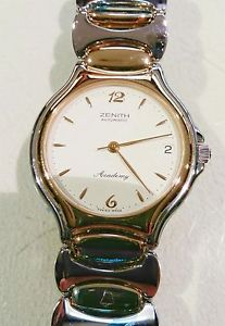 orologio watch ZENITH automatic ACADEMY acciaio e oro GOLD & STEEL