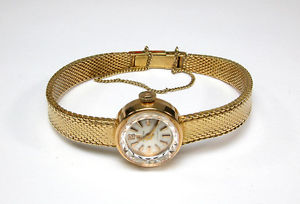 Ladies 18K Gold Festina Watch w/18K Mesh Band