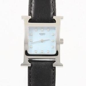 Authentic HERMES HH1.210 H Watch  Quartz  #260-001-705-8735