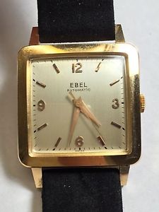 Vtg Ebel Automatic 18k Solid Pink Gold Watch New Old Stock