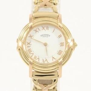 Authentic HERMES RU3.270 Lubin YGxPG Quartz  #260-001-185-7112