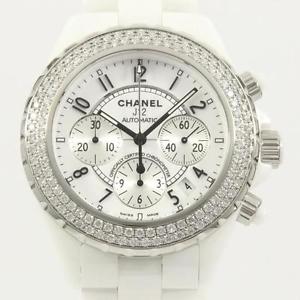 Authentic CHANEL H1008 J12 41mm Chrono ceramic 2WD Automatic  #226-600-017-1364