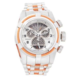 Invicta Bolt Chronograph Antique Silver Dial Stainless Steel Mens Watch 16315