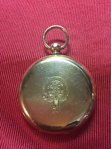 Rare 18k Solid Gold Full Hunter Case Key win Made Geo Clark