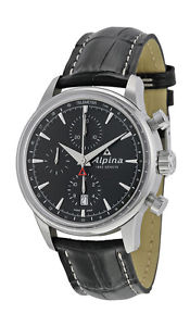 Alpina Alpiner Chronograph Automatic Steel Mens Strap Watch Calendar AL 750B4E6