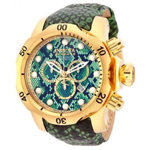 Invicta Mens 14966 Venom Analog Display Swiss Quartz Green Watch