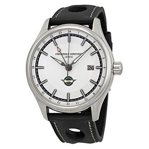 Frederique Constant Healey GMT Silver Dial Mens Watch 350HS5B6