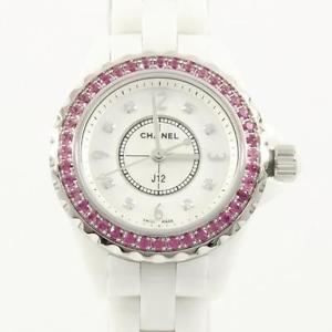 Authentic CHANEL H3243 J12 29mm ceramic Pink Sapphire  Quartz  #260-001-254-4639