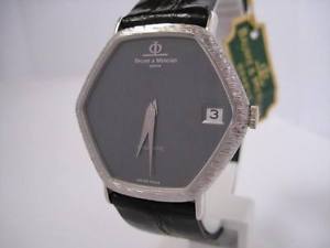 NOS NEW 18K SOLID GOLD BAUME ET MERCIER BAUMATIC WITH DATE 1960's WATCH