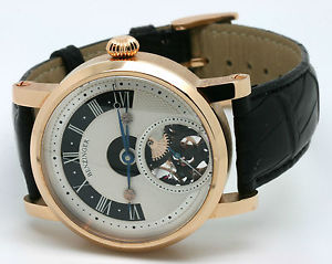 BENZINGER Black T 24h 18kt Roségold ungetragen LP 23.900€ Werk handskelletiert