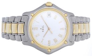 Ebel 1911 Series Men's Stainless Steel & 18k Yellow Gold Quartz Watch 1187916/02