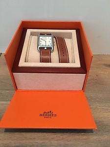 HERMES CAPE COD GM DOUBLE TOUR WATCH WITH DATE