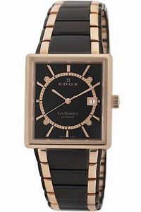 Edox Men's 82005 357RN NIR Les Bemonts Automatic Two-Tone Steel Date Wristwatch