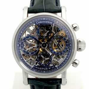 Auth CHRONOSWISS Vita Men's Automatic Skeleton dial 136613