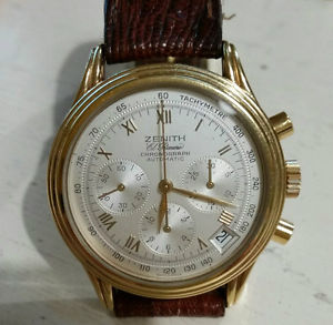 ZENITH EL PRIMERO  GOLD PLATED REF 20.0260.400