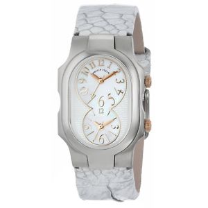 Philip Stein Womens 1-MOPRG-OMW Signature Mother-Of-Pearl and Rose Gold Accent M