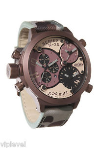 WELDER K29 8005 Fast Shipping! FABRIC CAMOUFLAGE CHRONO 53 mm WATCH  Brand new!