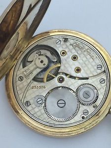 Taschenuhr LOUIS GRISEL 3 Deckel 14K 585 Massiv Gold 50mm 66,9 gr Pocket Watch