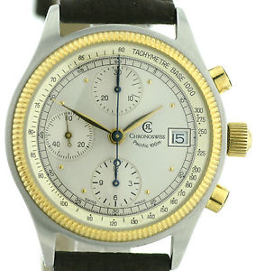 Chronoswiss Pacific Chronograph Stahl-Gold, Automatik Basis Kal. Valjoux 7750
