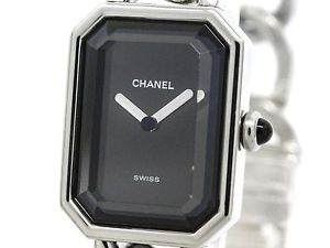 Polished CHANEL Premiere Size XL Steel Quartz Ladies Watch H0452 (BF098374)