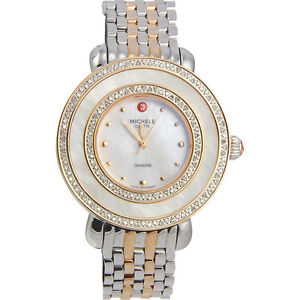 Michele MWW20E000007 Ladies Cloette Diamond Rose Gold 2 Tone Swiss Movem Watch