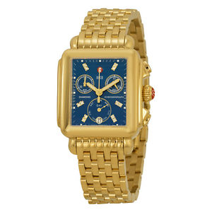 Michele Deco Chronograph Gold-plated Ladies Watch MWW06P000221