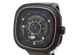 Auth SEVENFRIDAY Wristwatches SF-P2/02 SS (PVD) x rubber Watches (Y1467751)