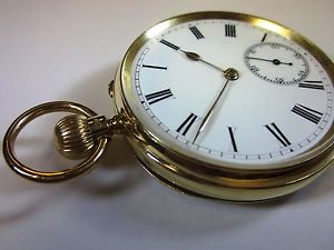 V.Rare 18k SOLID GOLD Pocket Watch from Rotherham & Sons, Coventry