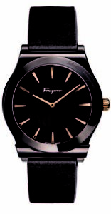 Ferragamo Men's FQ3030013 FERRAGAMO 1898  Gold IP Brown Leather Watch