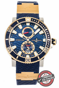 Ulysse Nardin Marine Diver Titanium Ref. 265-90-3/93 18k Rose Gold Bezel