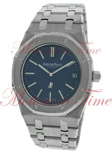 Audemars Piguet Royal Oak Extra-Thin Watch 39mm Blue Dial 15202ST.OO.1240ST.01