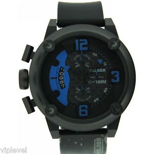 WELDER K28 7103 Black Ion Steel Case Chrono New Men's Watch NEW Fast Shipping