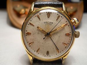 VULCAIN ALARM SERIES CRICKET- BEAUTIFUL VINTAGE - ROLLED GOLD - FOR COLLECTORS