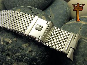 Vintage Watch Band 19mm Speedmaster Stainless Steel Mesh JB Champion NASA NOS