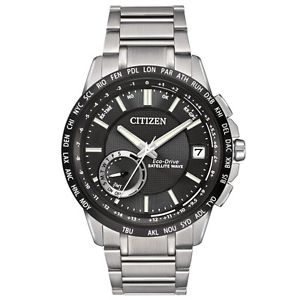 Citizen Mens CC3005-85E Satellite Wave Analog Display Japanese Quartz Silver Wat