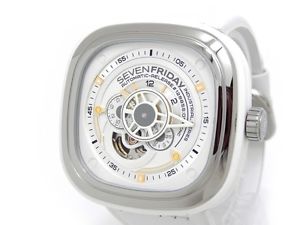Auth SEVENFRIDAY Wristwatches SF-P1/02 SS x Rubber Watches (Y1467752)