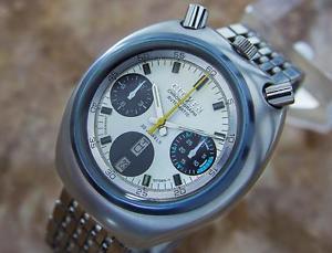 Citizen Bullhead Japanese Automatic Watch c1970 with Famous Panda Dial T2K22