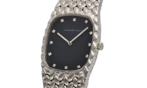 Used Watch Men Audemars Piguet Two stitches hand-rolled black White gold K6U