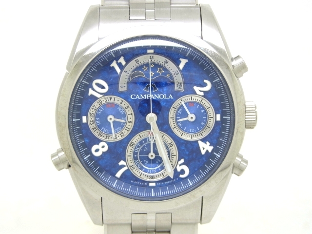 Used Watch CITIZEN Kanpanora navy blue lapis lazuli KonRuri CTR57-1101 Q5C