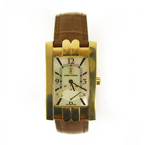 Harry Winston Yellow Gold Avenue retrograde lard seconds 310UQSRG wristwatch