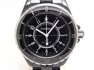 Used Watch CHANEL J12 H0685 Automatic black ceramic Excellent F1Y