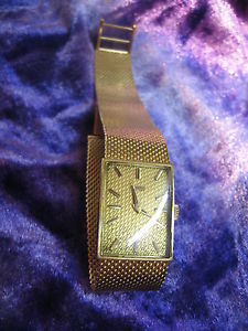 JUVENIA 18K SOLID YELLOW GOLD MEN'S/LADY'S DRESS WATCH, 50+ GRAMS!