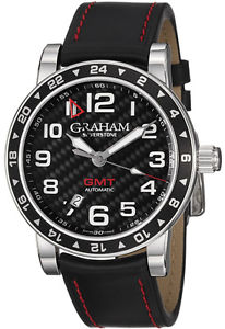 Graham Silverstone Time Zone GMT Automatic Watch 2TZAS.B02A 42mm "New Condition"