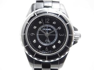 Used Watch CHANEL J12 H2569 Quartz black ceramic Excellent J4V