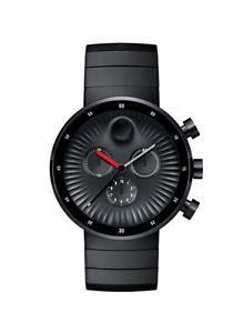 MOVADO EDGE Chronograph Black Brushed Stainless Steel  Men's Watch - 42mm