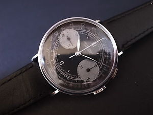 Vintage men's Leonidas chronograph manual wind Valjoux 22 fully restored great!!
