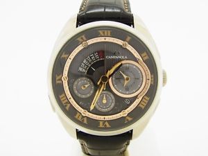 Used Watch CITIZEN BZ0030-16F quartz black SS / leather Excellent I8M