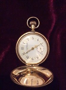 Gold filled Elgin vintage hunter pocket watch