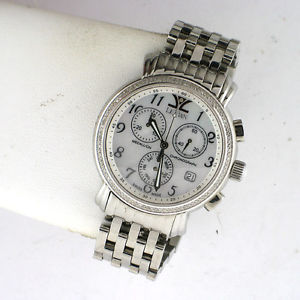 Levian Medallion Series Ladies Diamond MOP Chronograph Quartz Watch ZAG 203