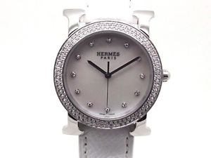 Used Watch HERMES H Watch Ronde HR1.530 quartz Shell 12PD SS / leather U2C